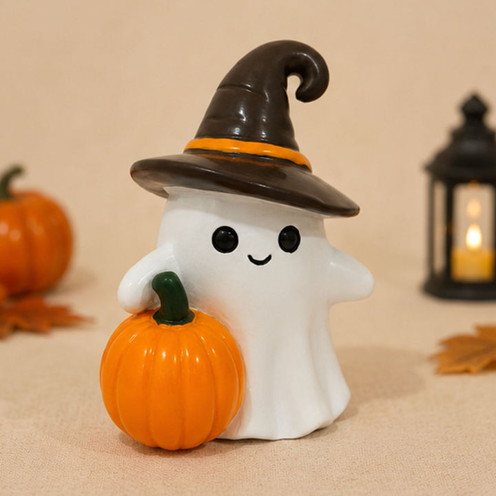 Decorative ghost figure with pumpkin Kalsten