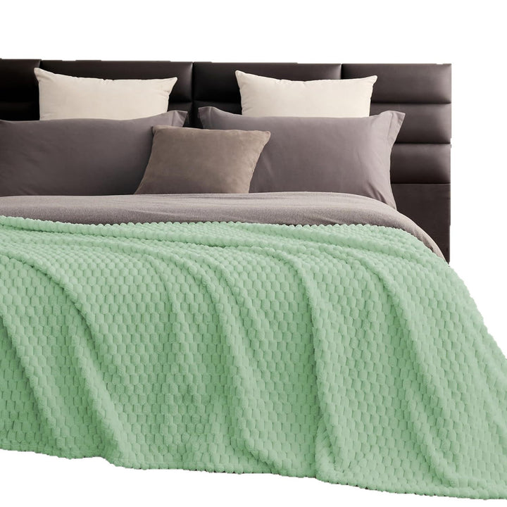 Textured Plush Throw Blanket