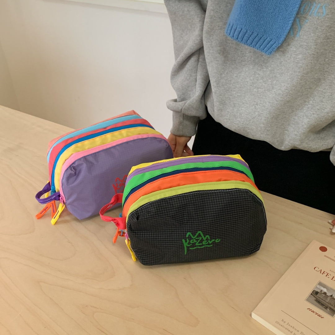 Multi-Zipper Cosmetic Bag Kalsten
