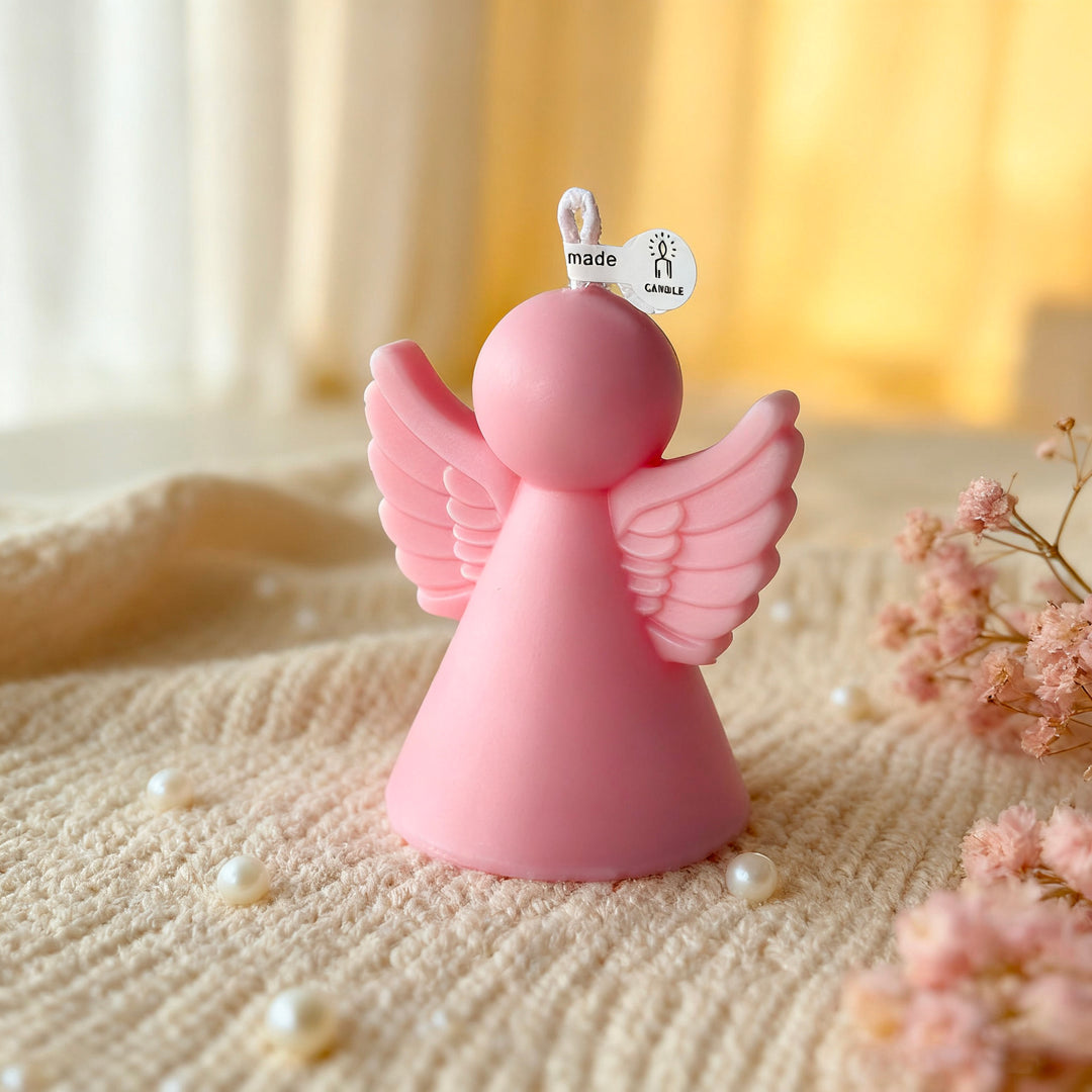 Angel-Shaped Decorative Candle