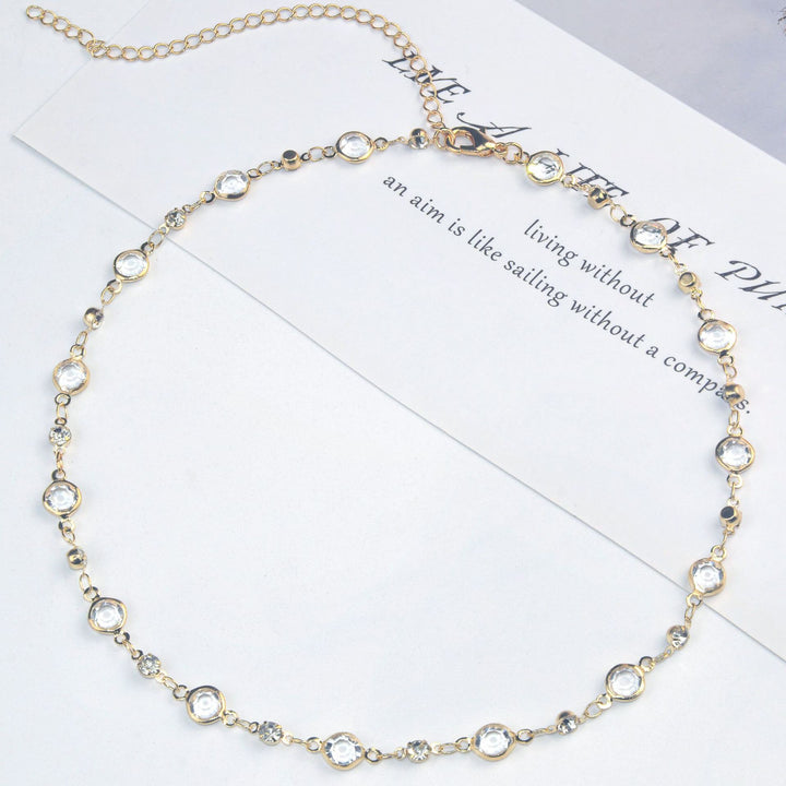Elegant Stone Rhinestone Necklace Kalsten
