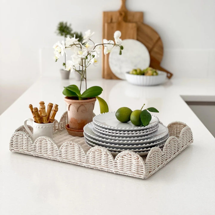 Decorative Woven Serving Tray Kalsten
