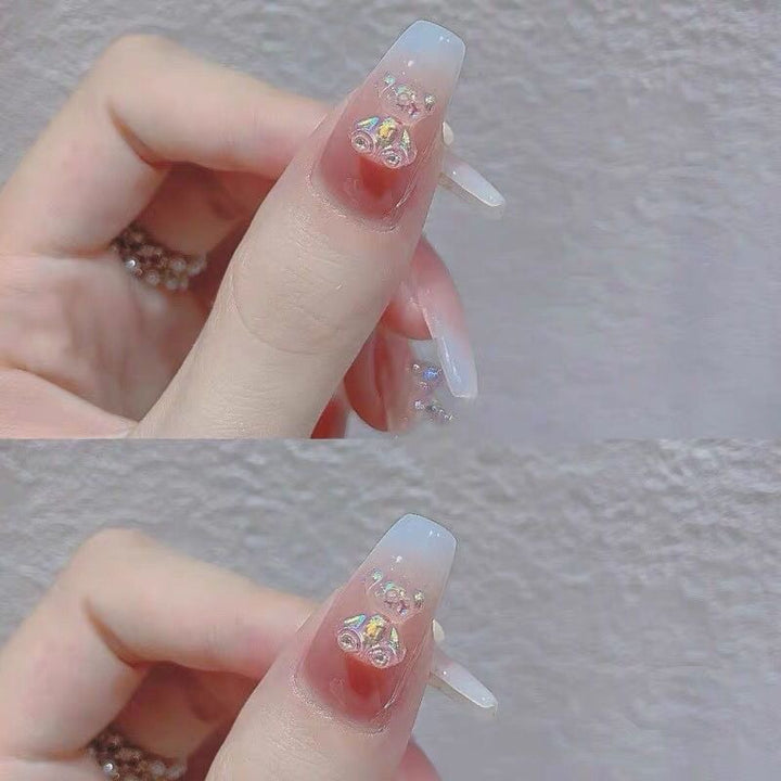 Artful Nail Art with Cute Bunny Pattern Cold Kalsten