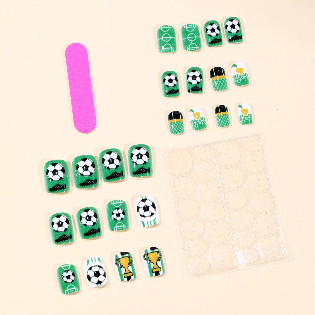Soccer-Themed Nail Art Kalsten