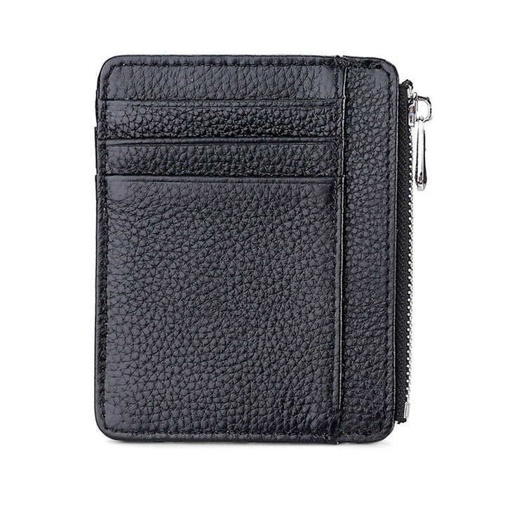 Luxury Leather Zippered Card Holder Kalsten