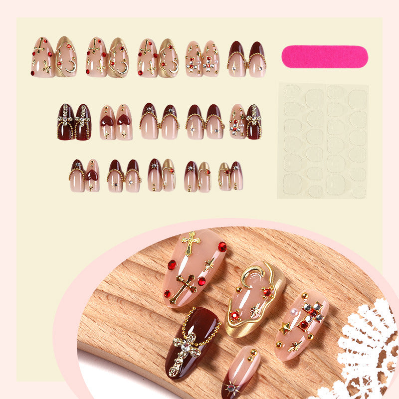 Decorative Nail Art Set with Gemstone and Crystal Accents kalsten