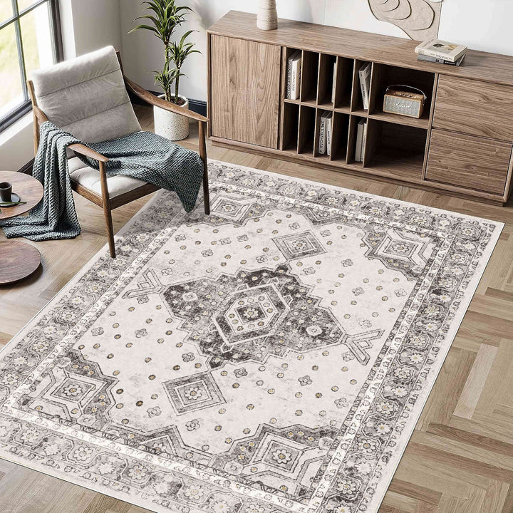 Geometric Pattern Area Rug Kalsten