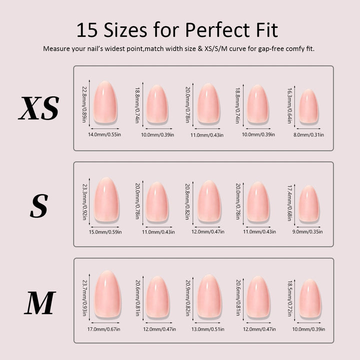 Artificial nail set with elegant floral design and sophisticated glitter elements Kalsten