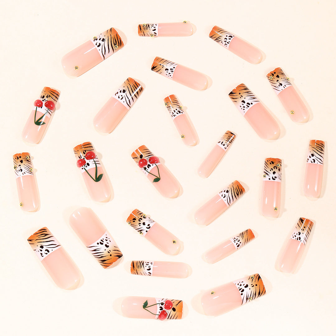 Artistic Safari Print Nail Art Extensions Kalsten