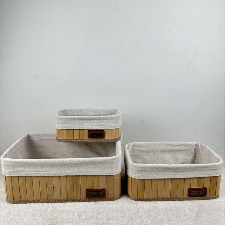 Multifunctional Storage Box Made of Bamboo Kalsten
