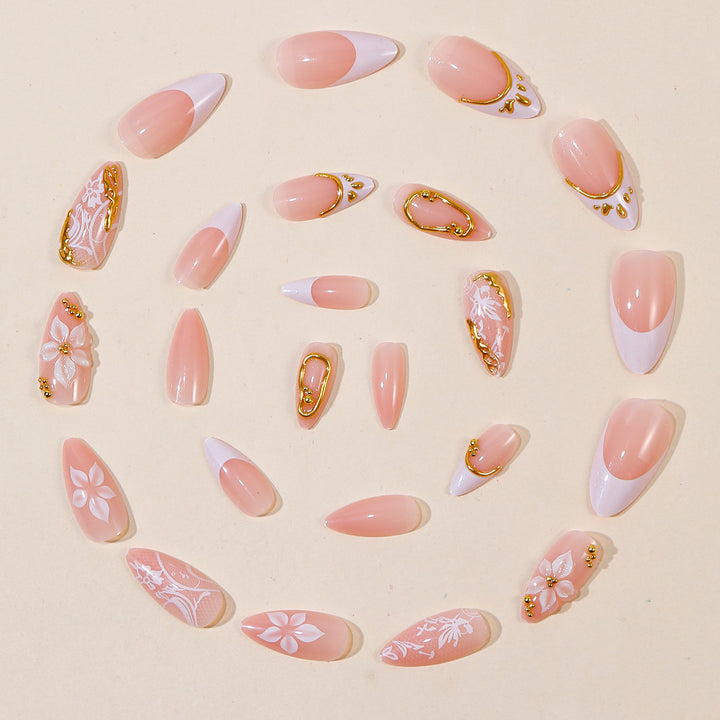 Elegant 3D Floral Nail Art Extensions Kalsten 1789713160