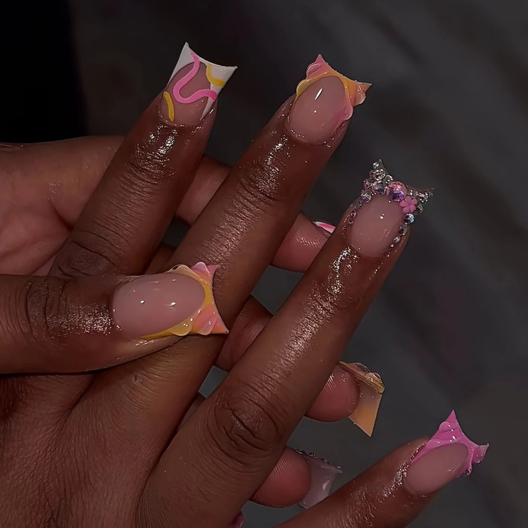 Women’s Decorative Acrylic Press-On Nail Extensions Kalsten