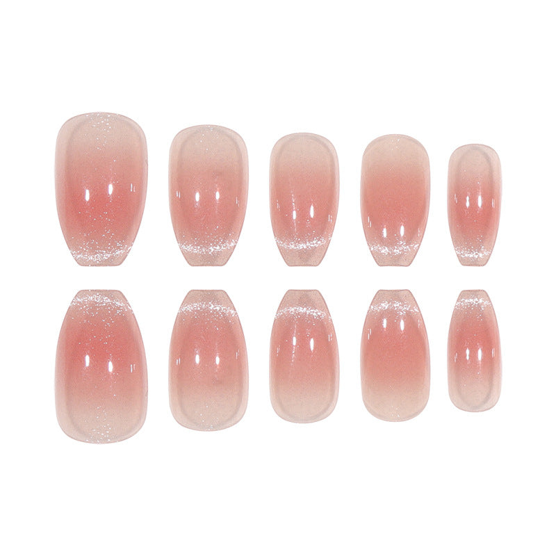 Elegant Glossy Gel Press-On Nails Kalsten