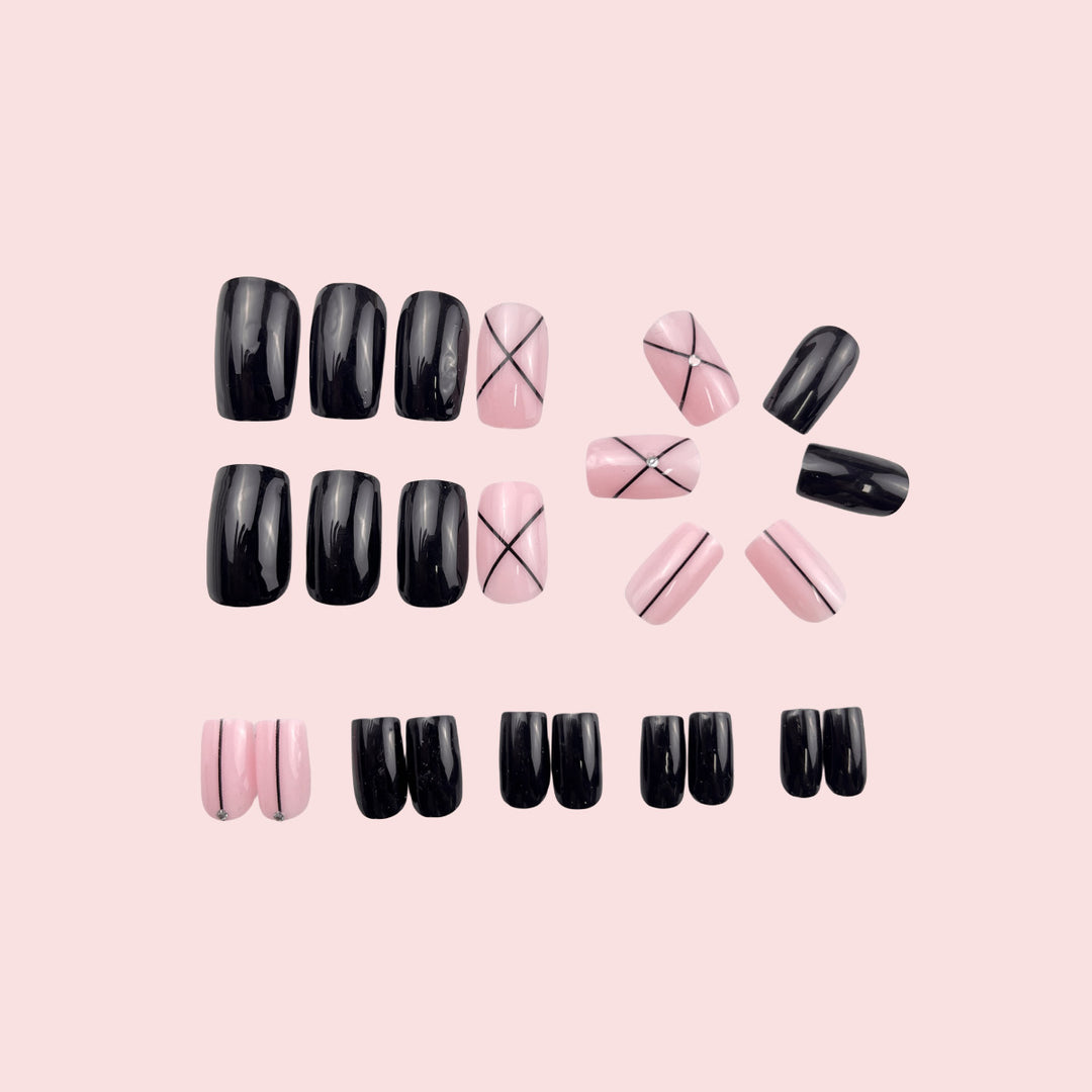 Stylish Geometric Pattern Nail Art Kalsten