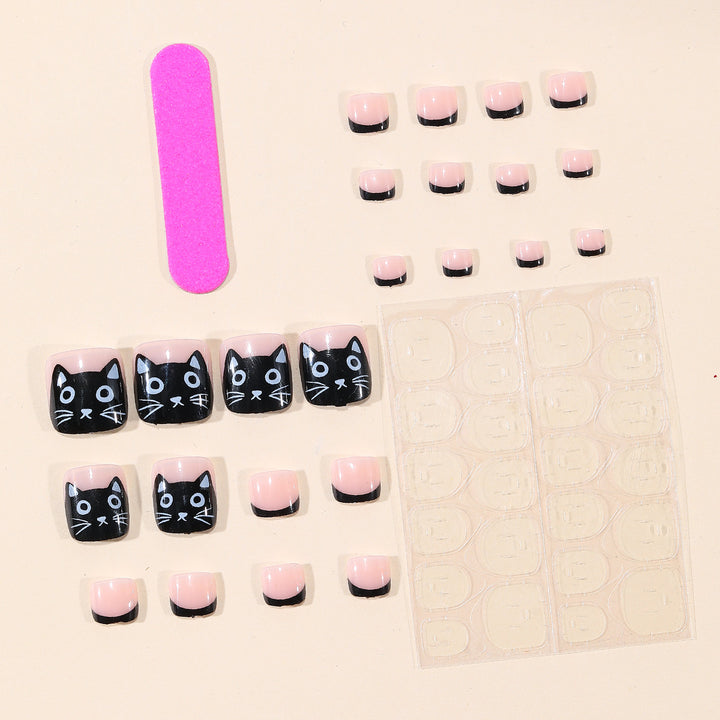 Playful Cat-Themed Nail Art Kit Kalsten