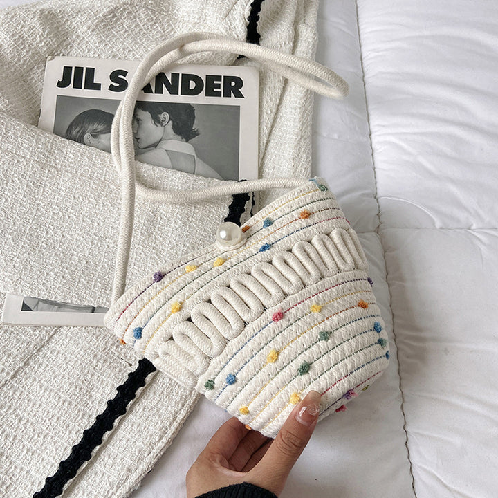 Playful Crossbody Bag Made of Braided Material Kalsten
