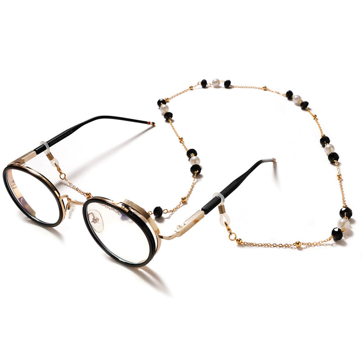 Elegant Pearl and Gemstone Eyewear Chain Kalsten