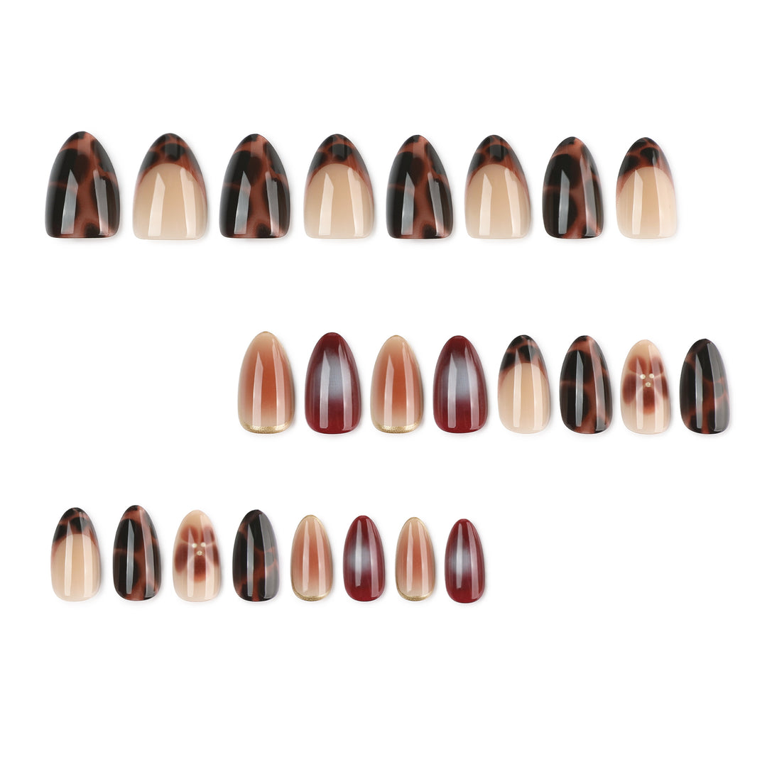 Glamorous acrylic stiletto nails with elegant glitter design Kalsten