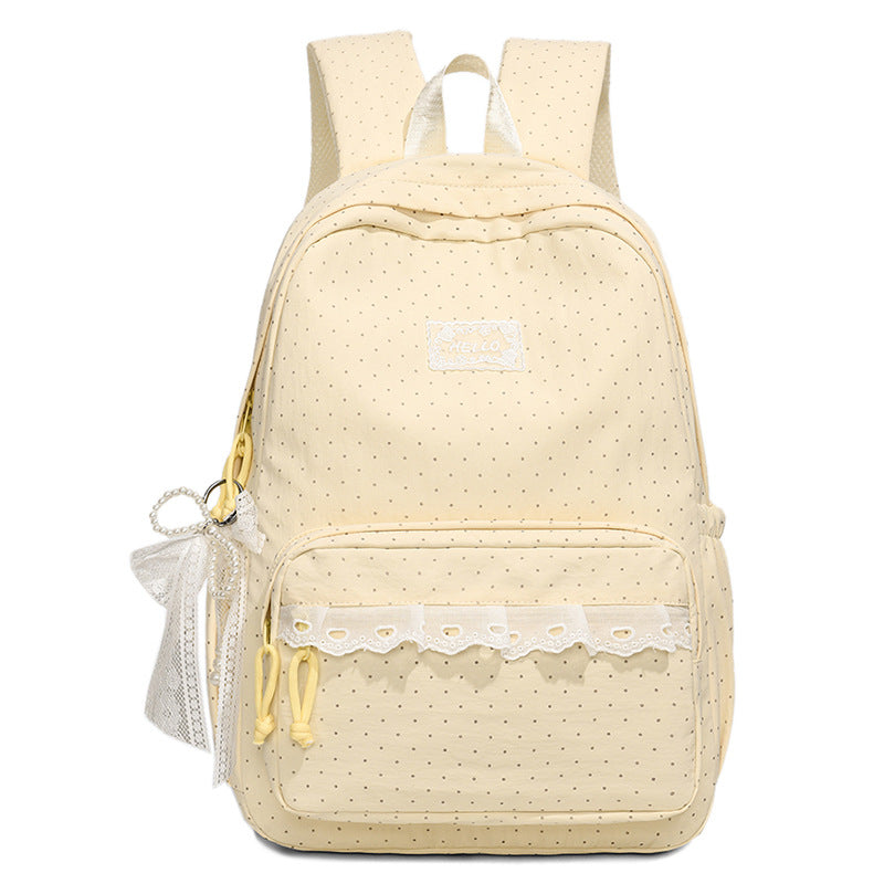 Stylish Polka Dot Backpack Kalsten