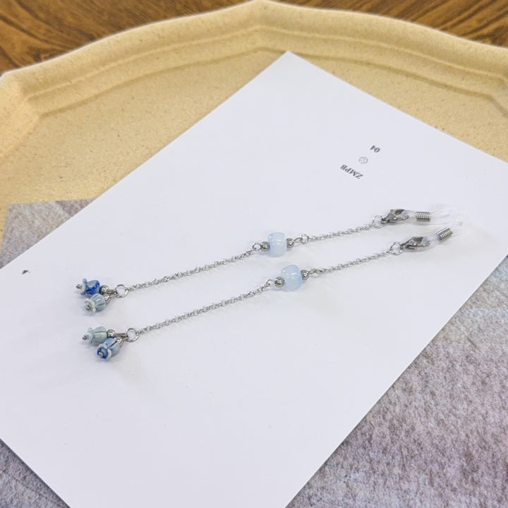 Delicate Bead-Embellished Eyewear Chain Kalsten