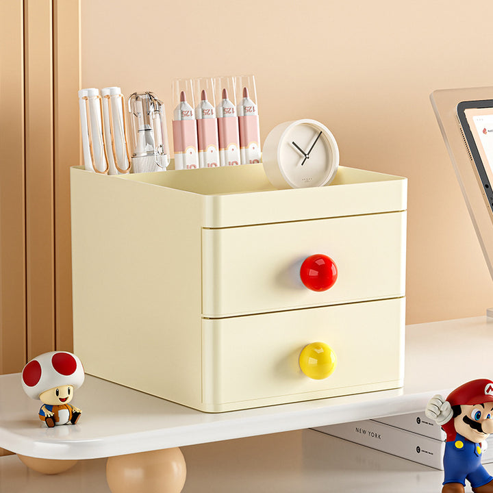 Stylish Two-Drawer Storage Organizer Kalsten