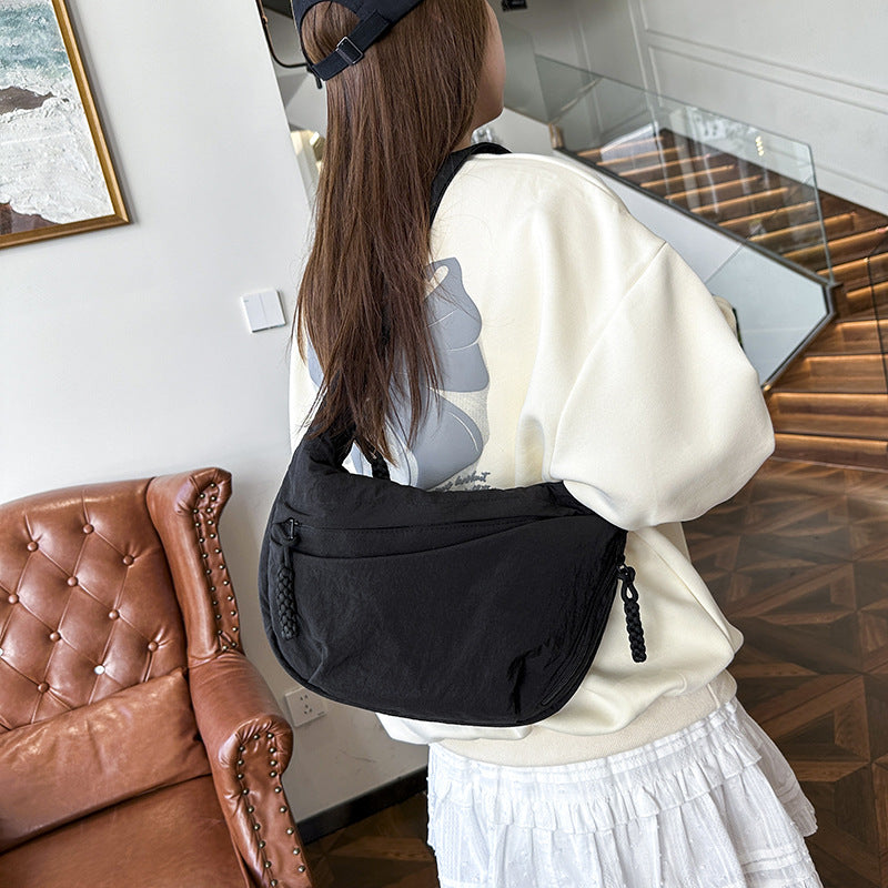 Casual shoulder bag with multifunctional zip pockets Kalsten