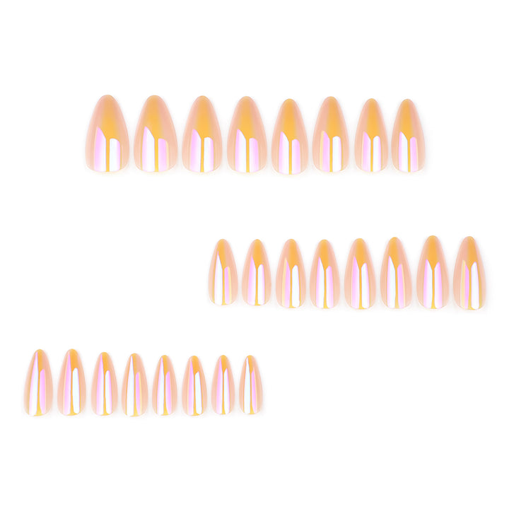 Stylish and shimmering nail extensions Kalsten