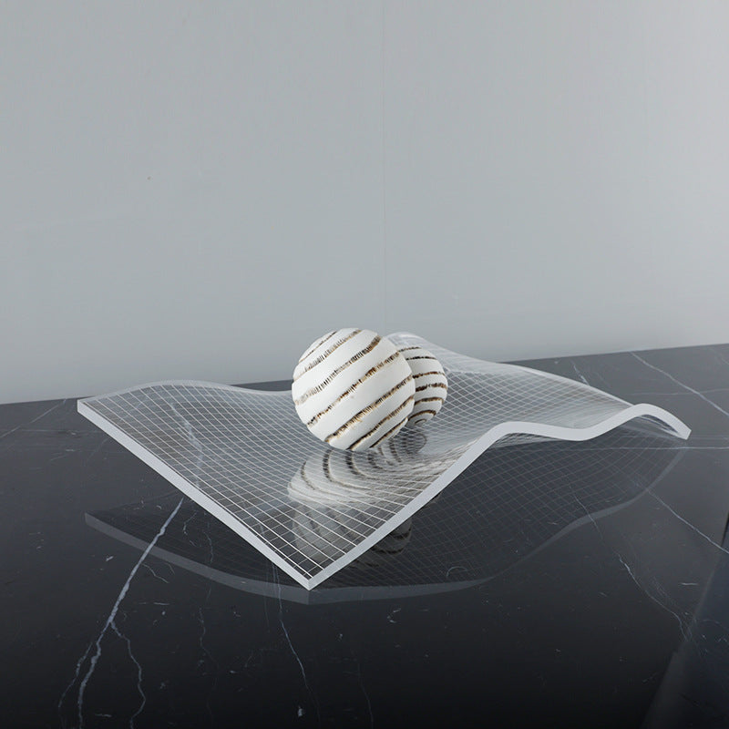 Modern Decorative Wave Sculpture