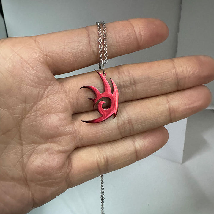 Artistic Swirl Pendant Necklace Kalsten