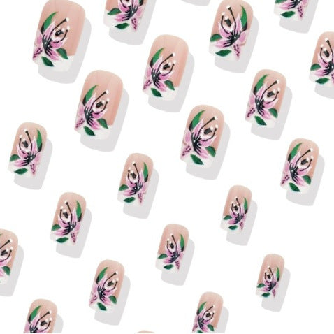 Floral Art Nail Enhancements Kalsten