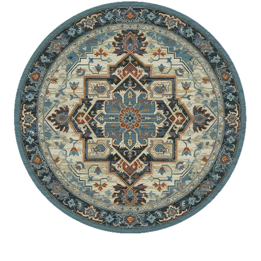Vintage-Inspired Round Area Rug