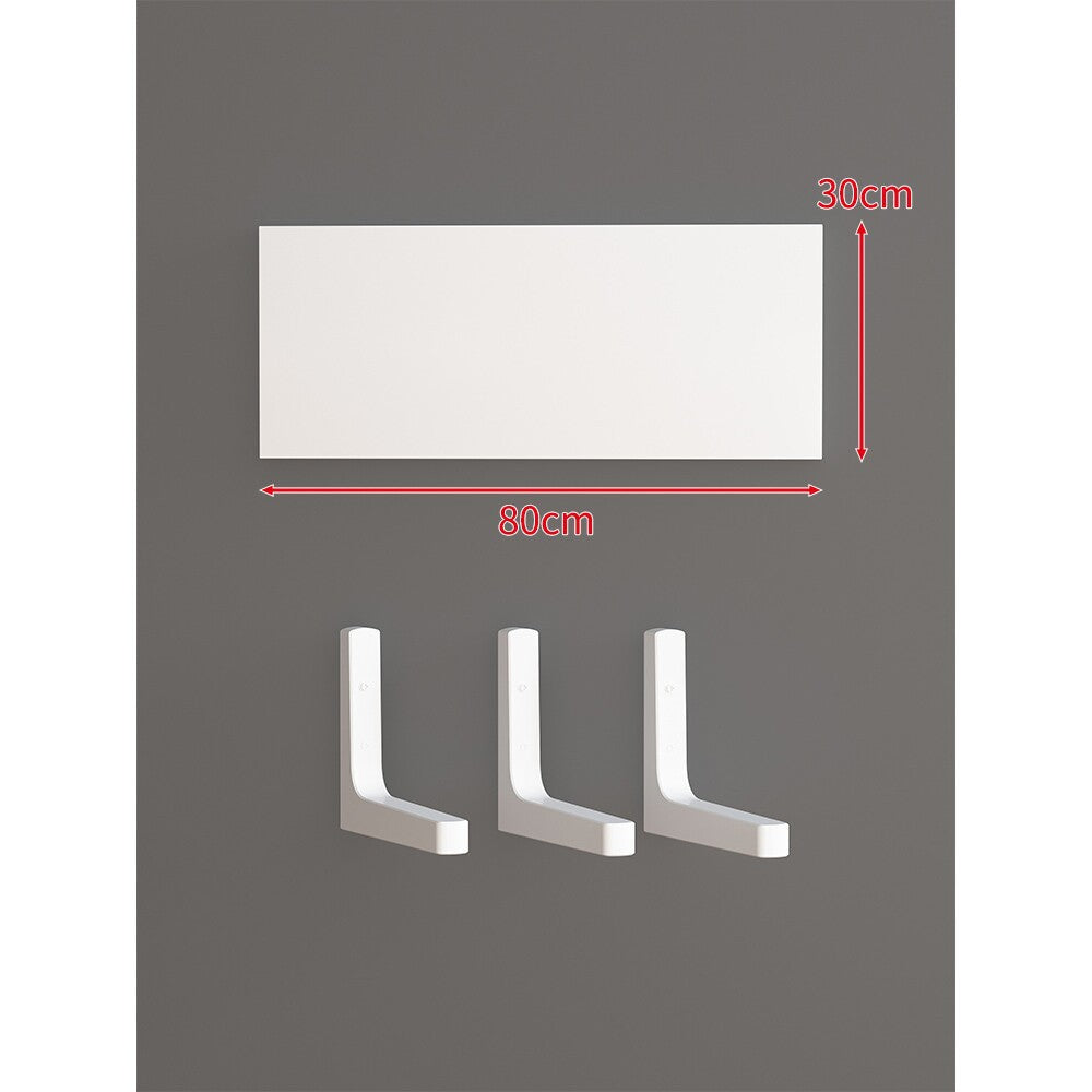 Long Narrow Floating Wall Shelf Kit with Concealed Heavy-Duty Brackets