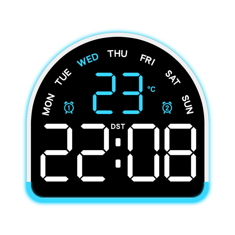 Digital alarm clock with temperature and day of the week display Kalsten