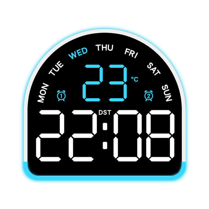 Digital alarm clock with temperature and day of the week display Kalsten