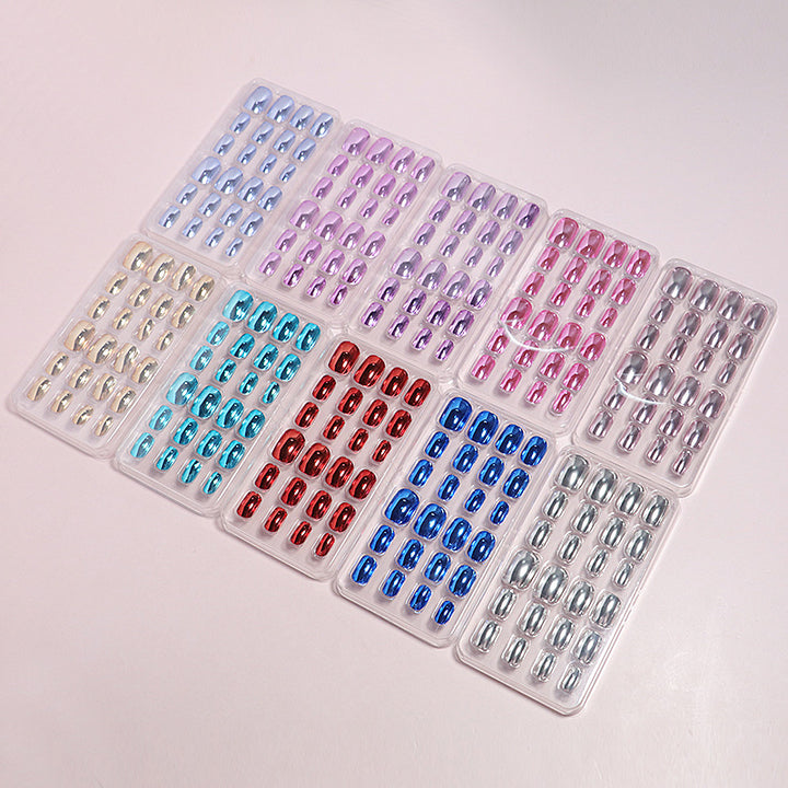 Glossy Press-On Nail Art Set Kalsten