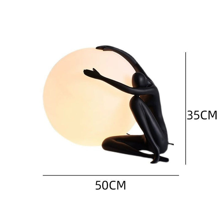 Artistic Table Lamp with Unique Sculptural Design