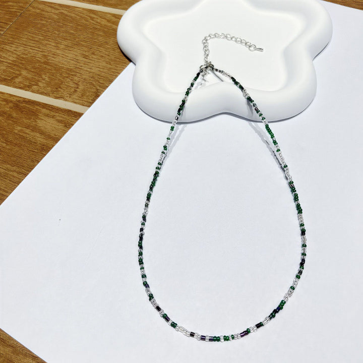 Handcrafted Beaded Choker Necklace Kalsten