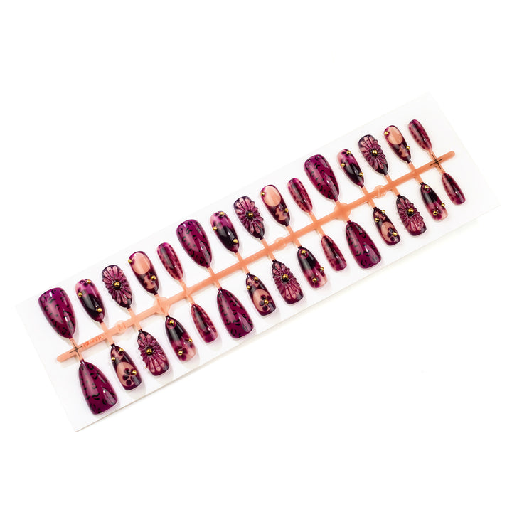 Artistic Stiletto Press-On Nail Art Set Kalsten