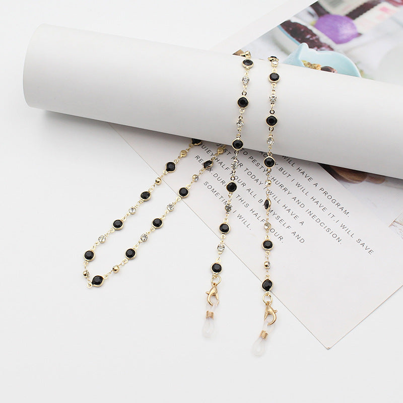 Stylish Gemstone-Linked Eyewear Chain Kalsten