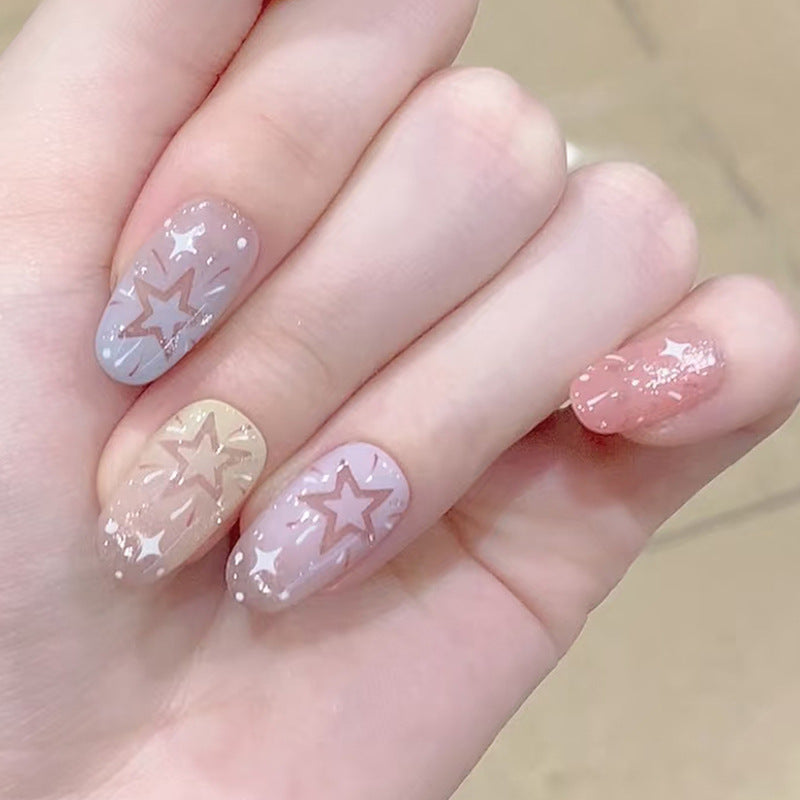 Artistic Starry Nail Art Kalsten