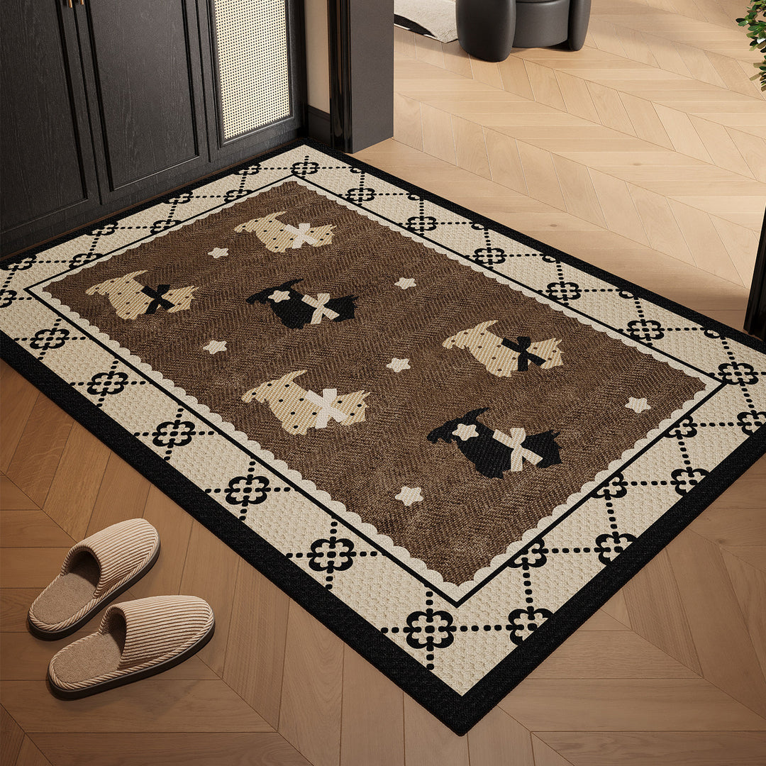 Romantic Floral Accent Area Rug