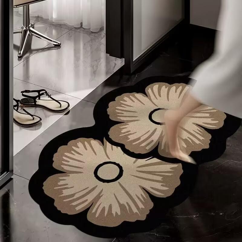 Floral Shaped Area Rug