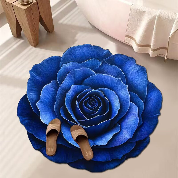 Artistic Floral Bath Mat