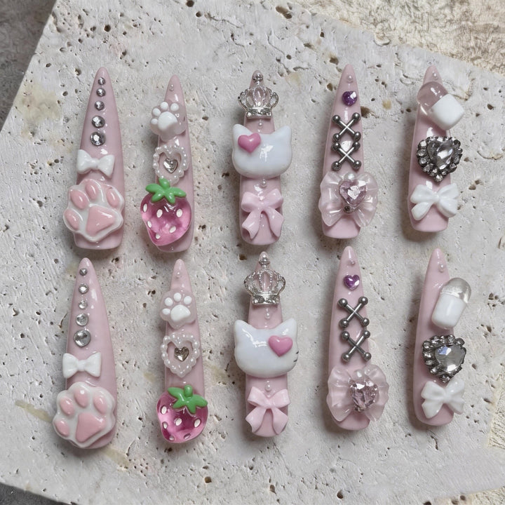 Whimsical 3D Nail Art Set