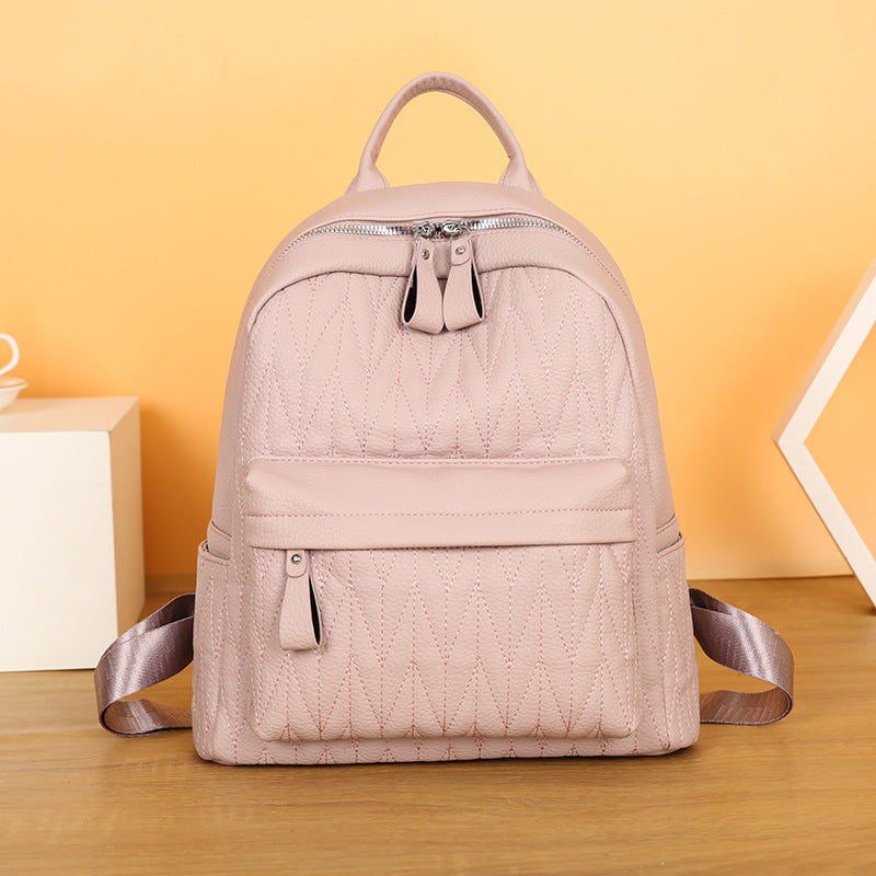 Quilted Leather Backpack Kalsten