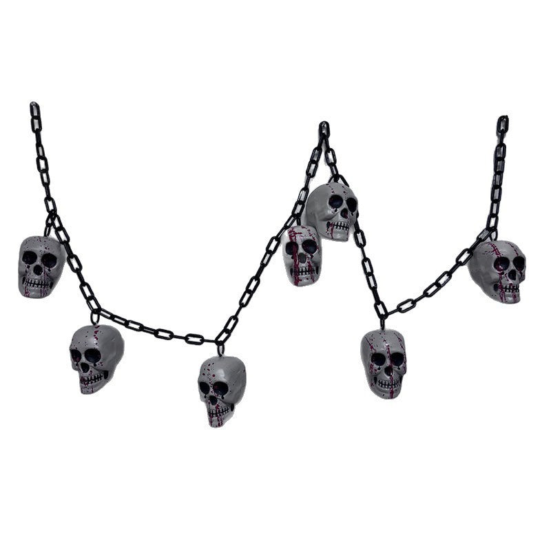 Creepy Skull Chain Decoration