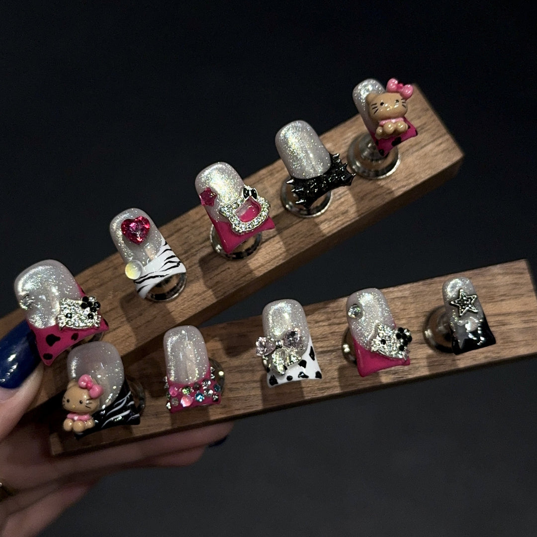 Creative Art Nails with Playful Design Kalsten