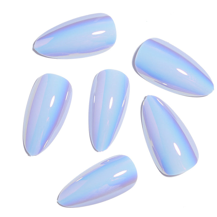 Elegant Glossy Almond-Shaped Press-On Nails Kalsten