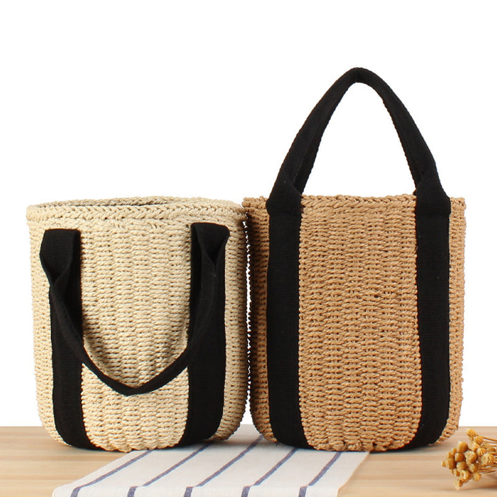 Structured Shopping Bag Made of Braided Natural Material Kalsten