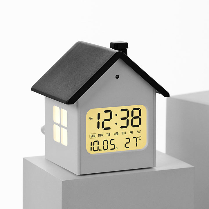 Creative LED alarm clock in house design Kalsten